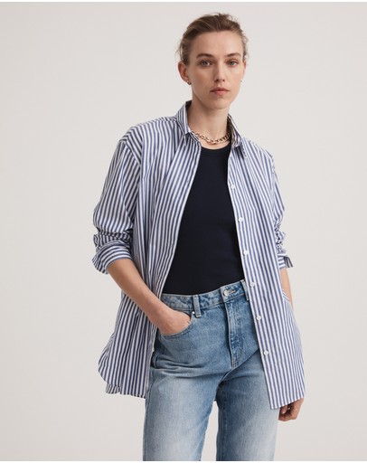 Witchery Stripe Cotton Shirt