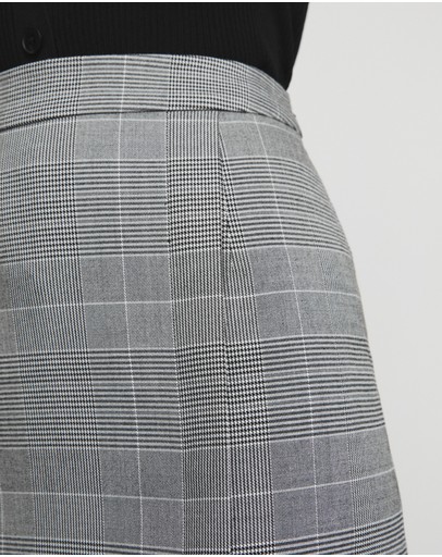 Witchery Glen Plaid Pencil Skirt