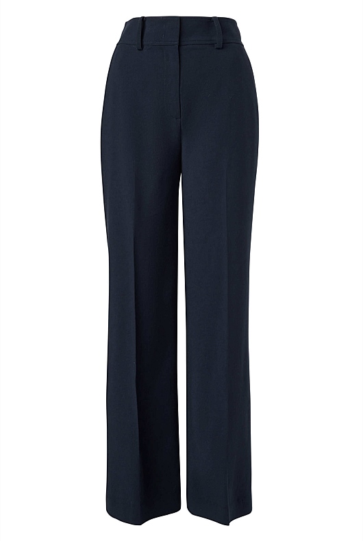 Classic Wide Leg Pant - Blue Night