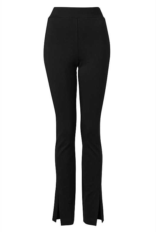 Ponte Split Legging - Black