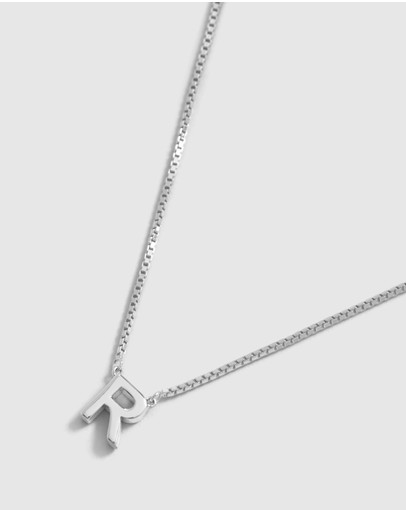 Witchery Sterling Silver Initial Necklace