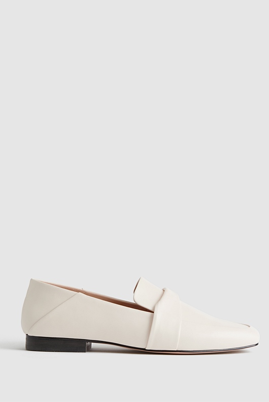 Leather Twist Loafer - Calico