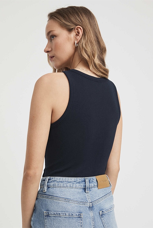 Racer Rib Tank - Regatta Blue