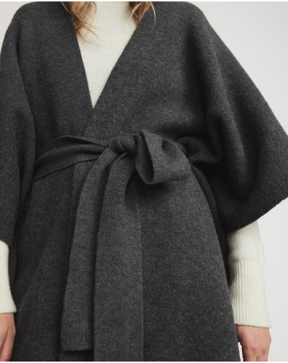 Witchery Belted Knit Poncho