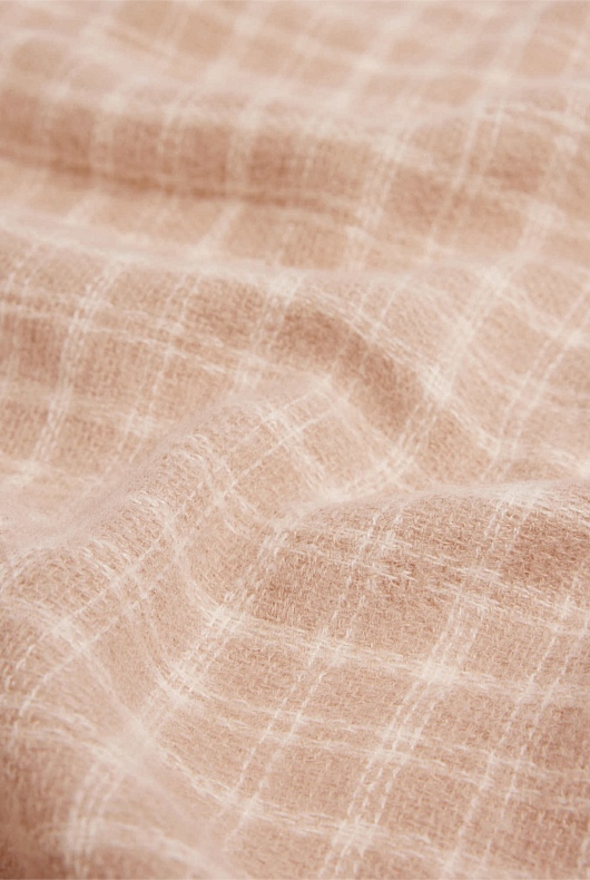 Essential Check Scarf - Pebble