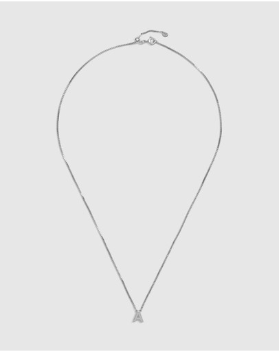 Witchery Sterling Silver Initial Necklace