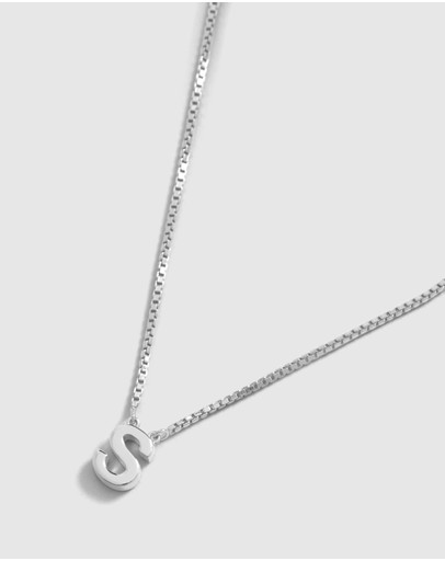 Witchery Sterling Silver Initial Necklace