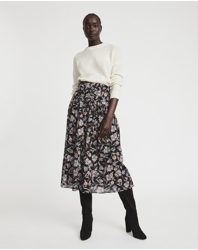 Witchery Baroque Print Skirt