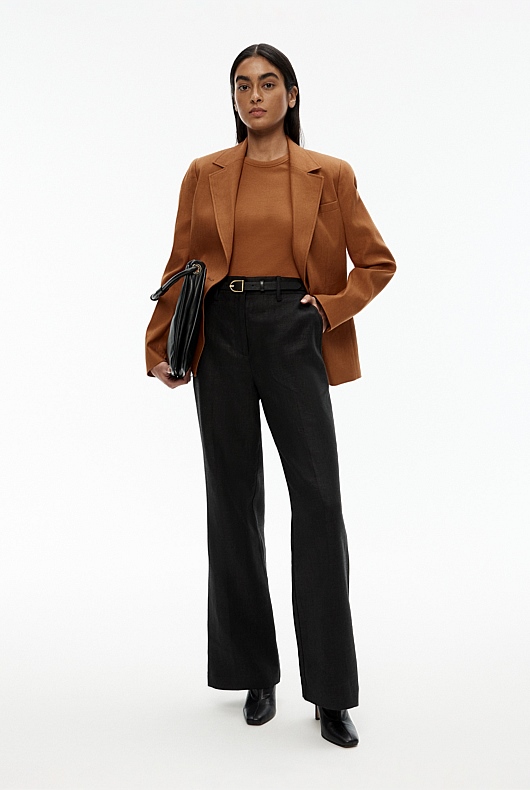 Crew Rib Tee - Faded Terracotta