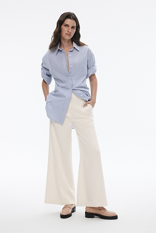 Leather Penny Loafer - Sand