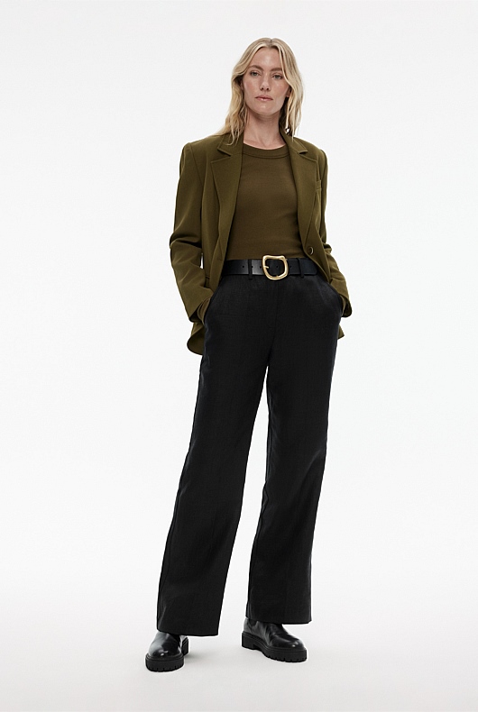 Long Sleeve Rib Top - Jungle