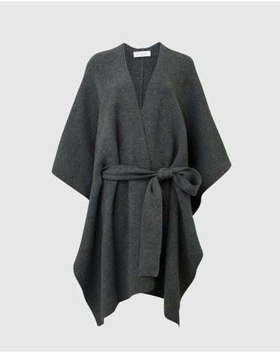 Witchery Belted Knit Poncho