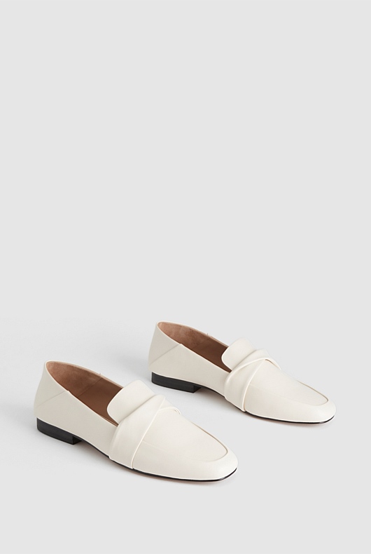Leather Twist Loafer - Calico