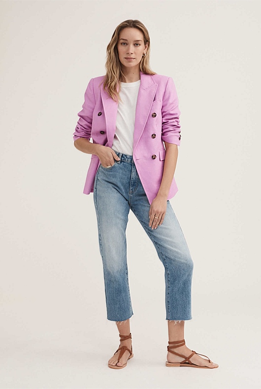 Sadie Straight Jean - Vintage Wash Denim