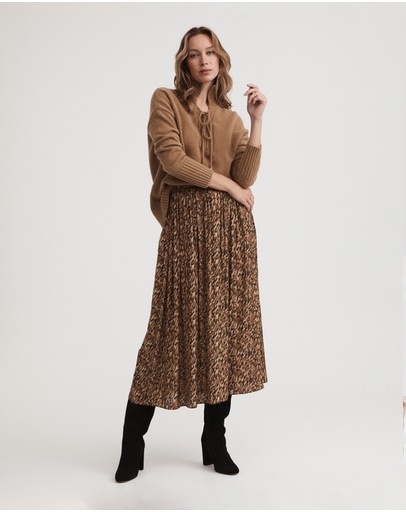 Witchery Tie Neck Knit