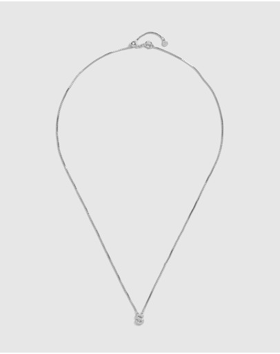 Witchery Sterling Silver Initial Necklace