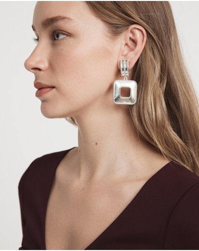 Witchery Twist Metal Drop Earring