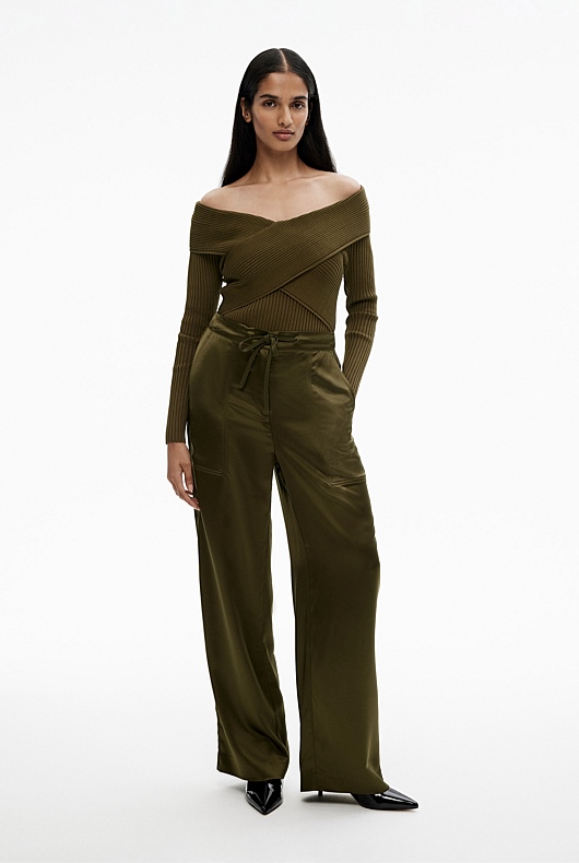 Wrap Front Knit - Jungle