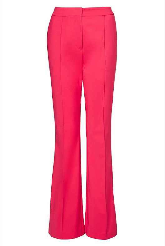 Cotton Blend Trouser - Papaya