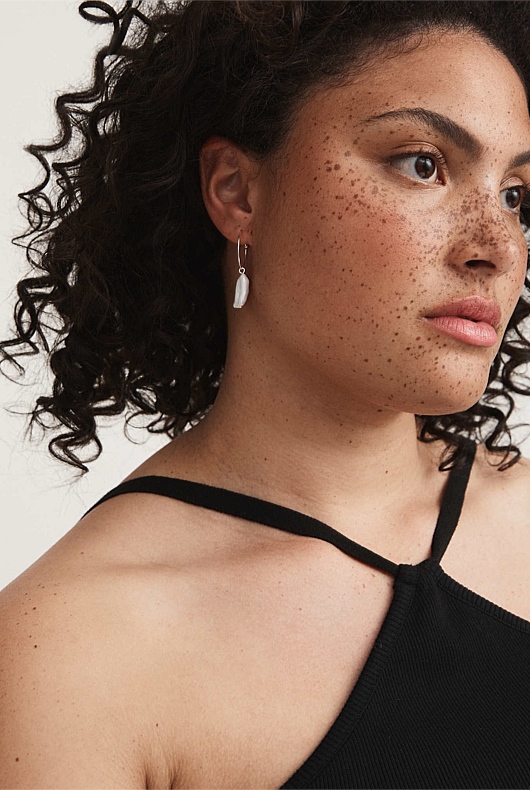 Freshwater Pearl Mini Hoops -