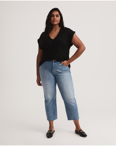 Witchery Linen V Neck Tee