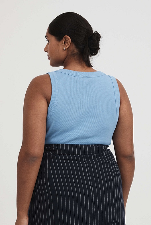 Bind Detail Racer - Dusty Blue