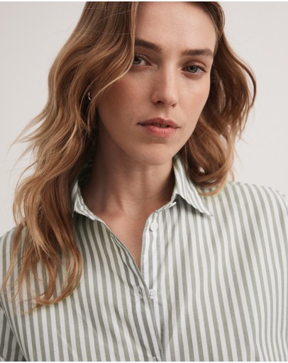Witchery Stripe Cotton Shirt
