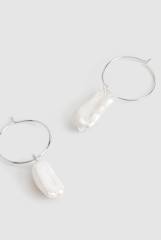 Freshwater Pearl Mini Hoops -