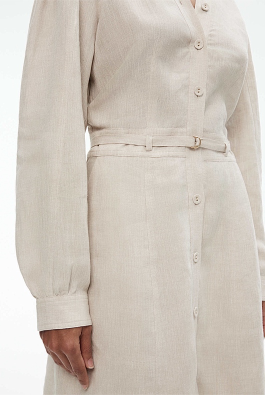 Hemp Utility Dress - Flax