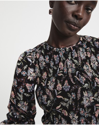 Witchery Baroque Shirred Blouse