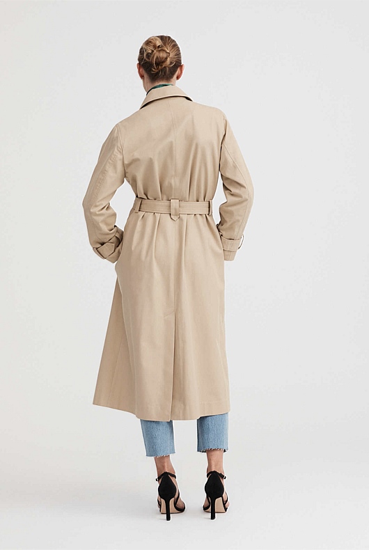 Classic Trench Coat - Pebble