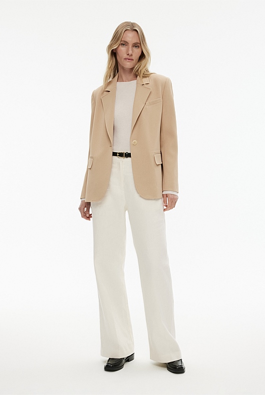 Boat Neck Rib Knit - Milk White