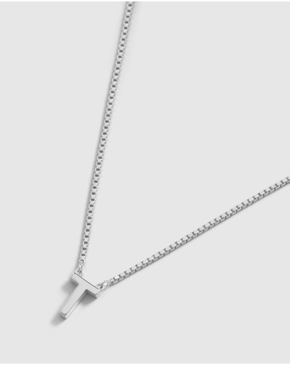 Witchery Sterling Silver Initial Necklace