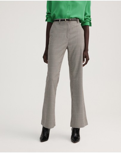 Witchery Check Kick Flare Pant