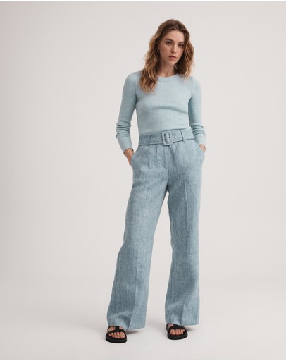 Witchery Long Sleeve Rib Top