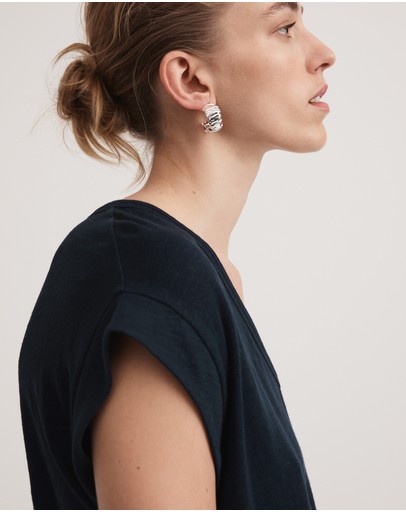 Witchery Linen V Neck Tee