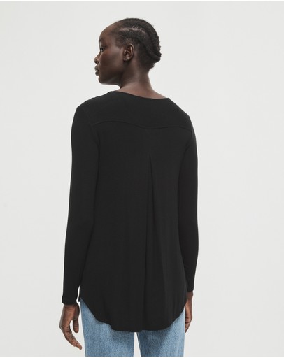 Witchery Rib Long Sleeve Crew Neck