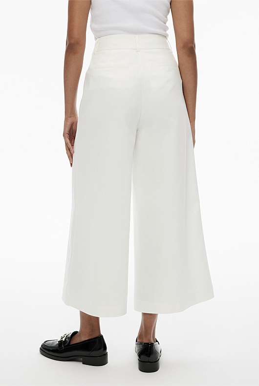 Structured Culotte - Chalk