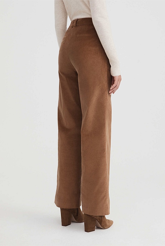 Cotton Cord Trouser - Camel