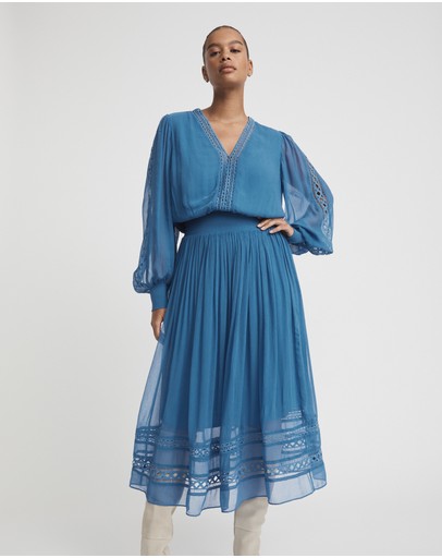 Witchery Trim Insert Maxi Dress