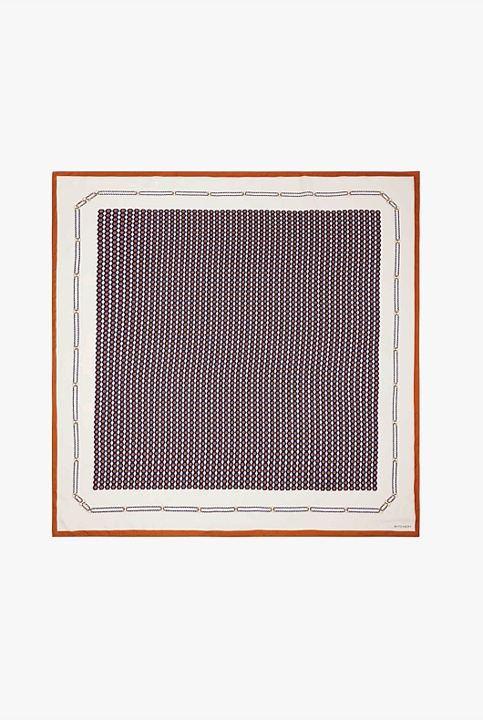 Mosaic Print Scarf - Chalk