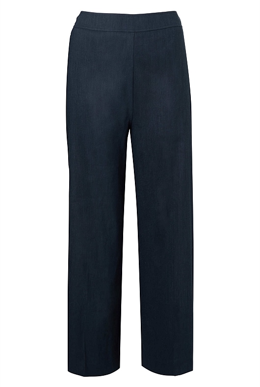 Stretch Linen Blend Pant - Regatta Blue