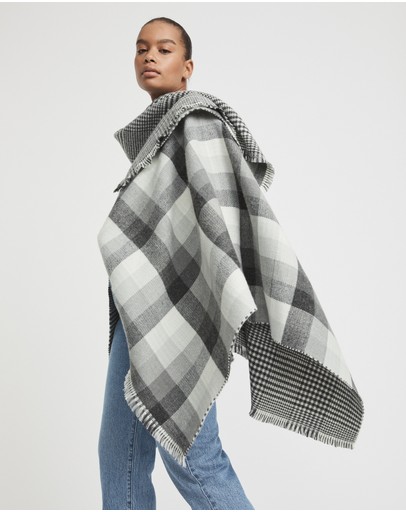 Witchery Check Reversible Wrap