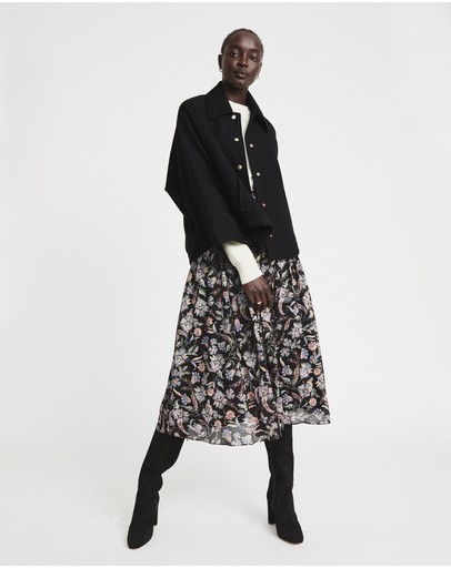 Witchery Baroque Print Skirt