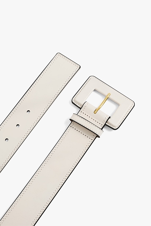 Square Buckle Belt - Oyster