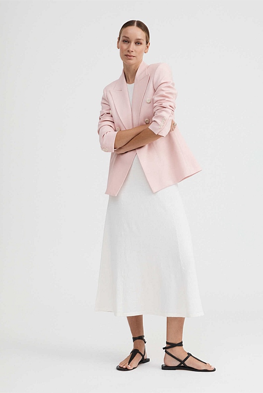 Sleeveless Midi Knit Dress - Chalk