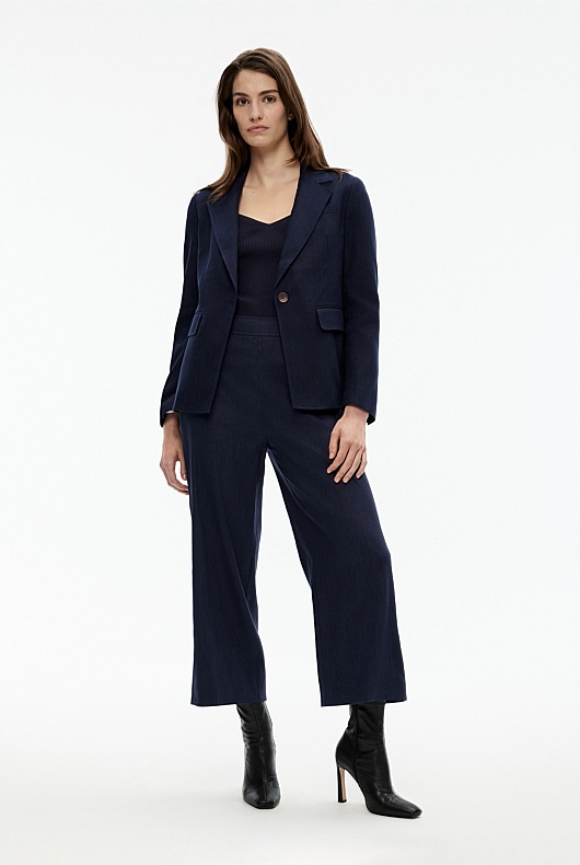 Sweetheart Neck Knit - Blue Night