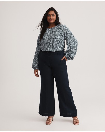 Witchery Ponte Geo Print Top