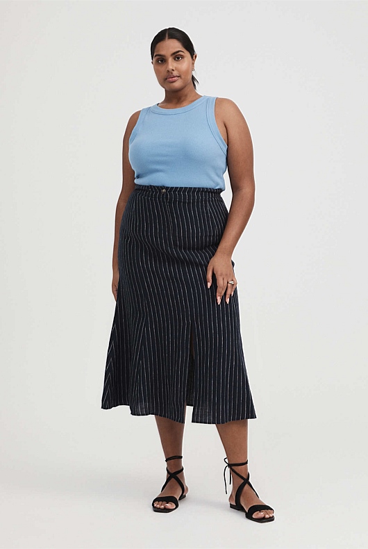 Bind Detail Racer - Dusty Blue