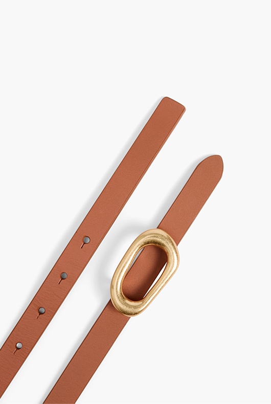 Organic Slim Belt - Faded Terracotta